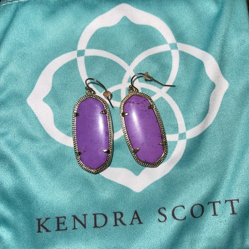Kendra Scott Purple Elle Earrings